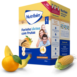 Nutribén Papa Farinha Láctea com Frutas 600g