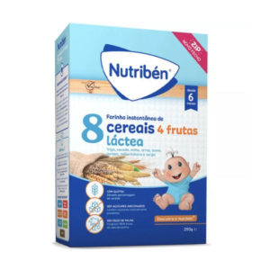 Nutribén Papa 8 Cereais 4 Frutas Láctea 250g 6m+