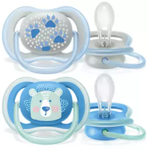 Philips Avent Chupeta Pack Ultra Air Decorada Silicone 6-18m Menino x2