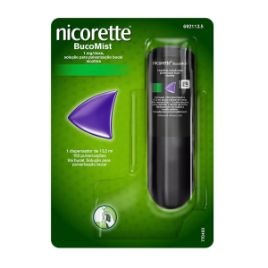 Nicorette Bucomist 1 mg/dose Solução Pulverização Bucal 150 Doses