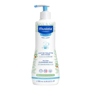 Mustela Leite de Limpeza Sem Enxaguamento Pele Seca 500mL