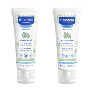 Mustela Hydra Bebé Creme Rosto 2x40mL com Desconto na 2ª Embalagem