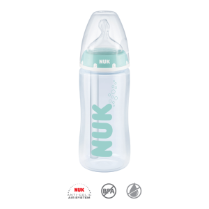 Nuk Biberão Anti-Colic com Indicador de Temperatura Tetina Silicone 0-6m 300mL