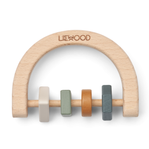 Liewood Bryn Wooden Rattle Faune Green 1524