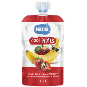 Nestlé Pacotinho Cool Fruits Banana Morango 110g 12m+