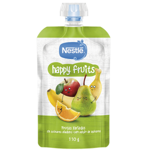 Nestlé Pacotinho Happy Fruits Frutas Variadas 110g 12m+