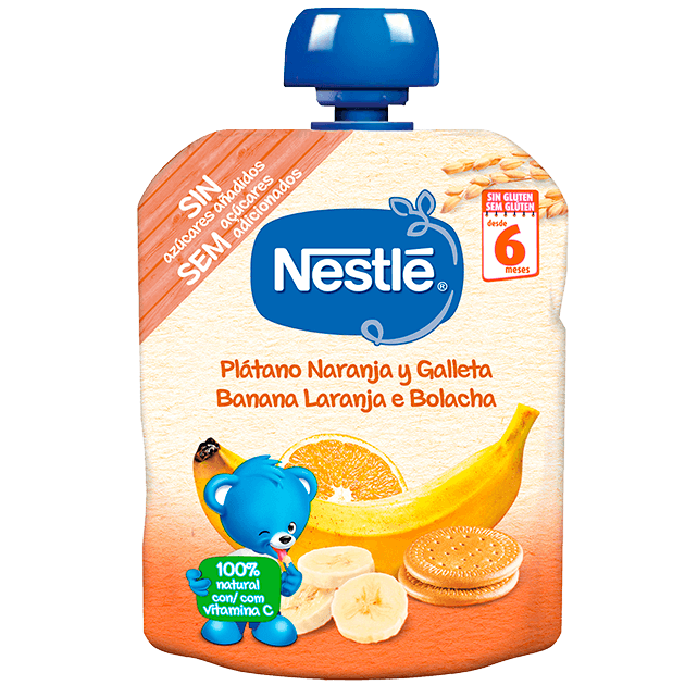 Nestlé Pacotinho Banana Laranja Bolacha 90g