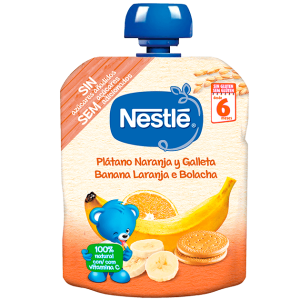 Nestlé Pacotinho Banana Laranja Bolacha 90g