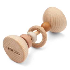 Liewood Corrina Wooden Rattle Tuscany Rose 1447