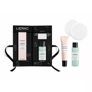 Lierac Coffret Hydragenist Cuidado de Olhos + Água de Limpeza + 2 Discos Reutilizáveis