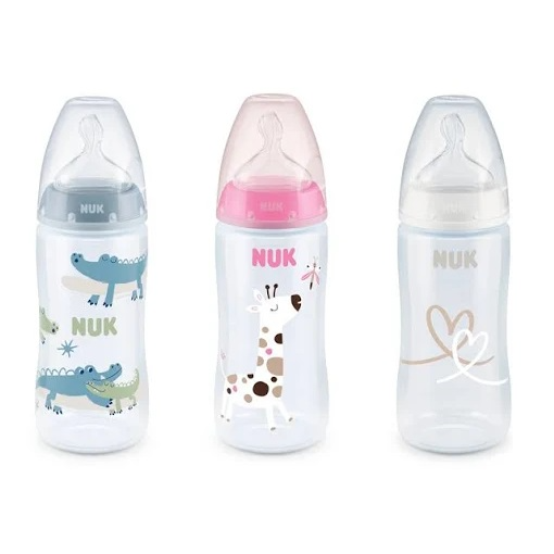 Nuk Biberão First Choice+ com Indicador de Temperatura Tetina Silicone M (0-6m) 300mL