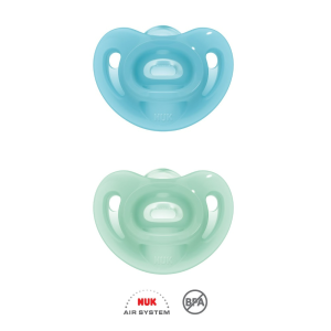 Nuk Chupeta Sensitive Silicone T1 (0-6m) x2