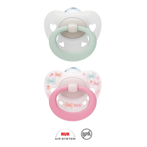 Nuk Chupeta Signature Silicone T1 (0-6m) x2