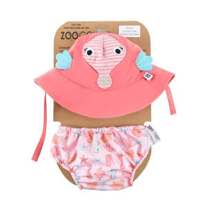 Zoocchini Calção e Chapéu Cavalo Marinho 3-6meses