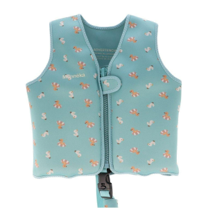 Monneka Colete Flutuador Baby Ducks Sage 1-3anos