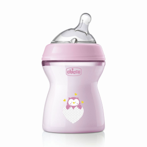 Chicco Biberão NaturaLFeeling Rosa 2m+ 250mL