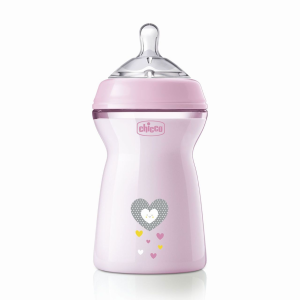 Chicco Biberão NaturalFeeling Rosa 330mL 6m+