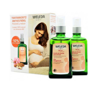 Weleda Mum Pack Duo Óleo de Massagem para Estrias 2x100mL