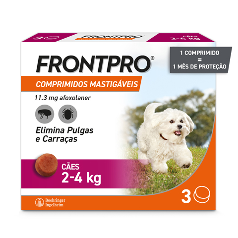 Frontpro Comprimidos Mastigáveis 11mg Cães 2-4Kg x3