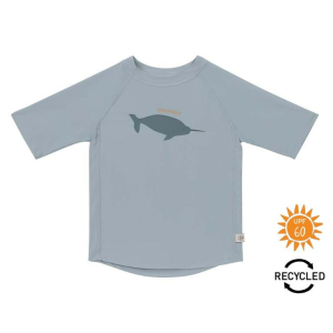 Lassig Camisola UV Manga Curta Whale Blue 7-12m 8712