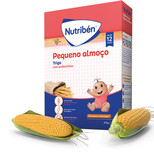 Nutribén Papa Pequeno Almoço Trigo Não Láctea 375g 12m+