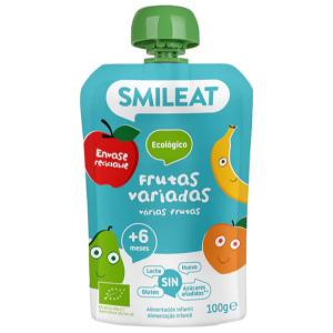 Smileat Bio Pouch Variadas Frutas Biológico +6m 100g