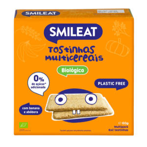 Smileat Tostinhas Multicereais Biológicas +12m 60g