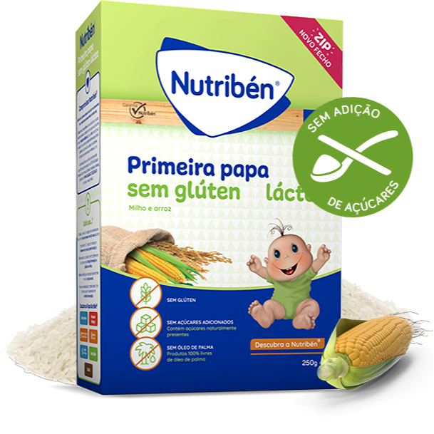 Nutribén Papa Primeira Papa Sem Glúten Láctea 250g 4m+