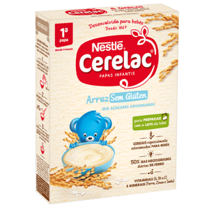 Cerelac 1º Papa Arroz Sem Glúten 250g 4m+