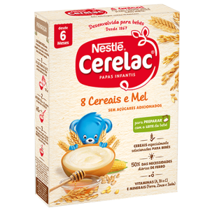 Cerelac 8 Cereais e Mel 250g 6m+