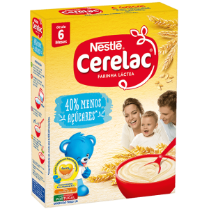 Cerelac Farinha Láctea 40% Menos Açúcares 250g 6m+