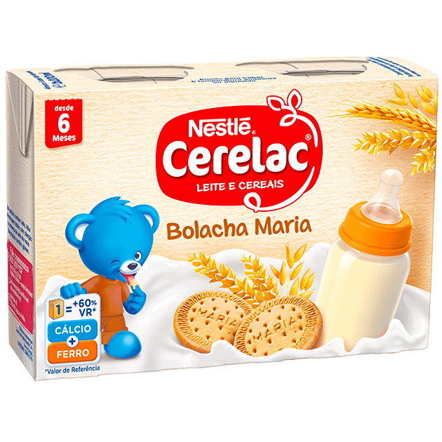 Cerelac Leite e Cereais - Bolacha Maria 2x200mL 6m+