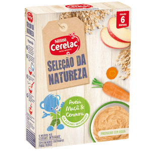 Cerelac Seleção da Natureza Aveia, Maçã e Cenoura 240g 6m+