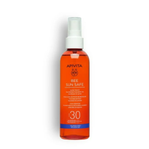 Apivita Bee Sun Safe Óleo Corporal Sublimador De Bronzeado Toque Acetinado SPF30 200mL