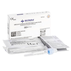 I&A Medical - Kit de Antigénio Combinado 4 em 1 - SARS-CoV-2, Influenza A e B e RSV