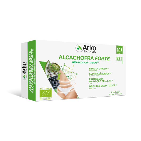 Arkofluido Alcachofra Forte Bio 20 Ampolasx15mL