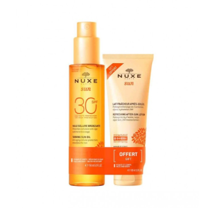 Nuxe Sun Óleo Bronzeador SPF30 + Oferta Leite Pós Solar 100mL