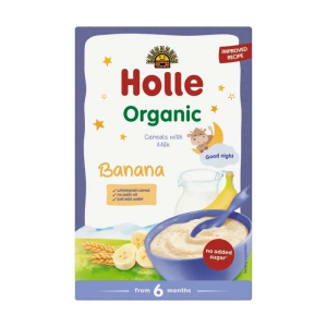 Holle Bio Papa Láctea de Banana 250g 6m+