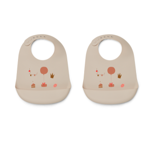 Liewood Tilda Bib Pack 2 Birthday 5000 LW12711