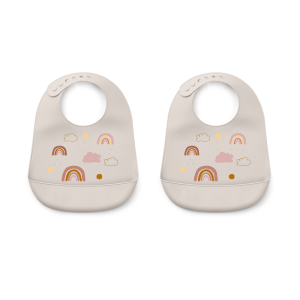 Liewood Tilda Bib Pack 2 Rainbow 5070 LW12711