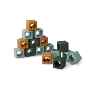 Liewood Loren Blocks 16 Pack Green 7346 LW14313