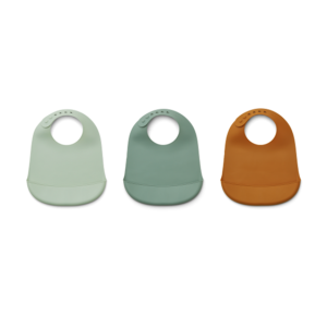 Liewood Maru Bib 3 Pack Peppermint 7392 LW13000