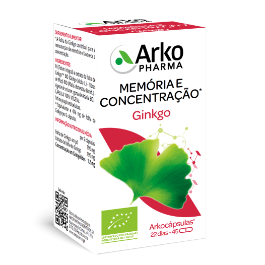 ArkoCápsulas Ginkgo 45 Cápsulas