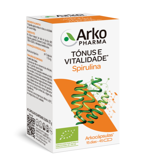 ArkoCápsulas Spirulina 45 Cápsulas