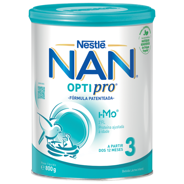 NAN OPTIPRO HM-O 3 Leite Crescimento 12m+ 800g com Desconto
