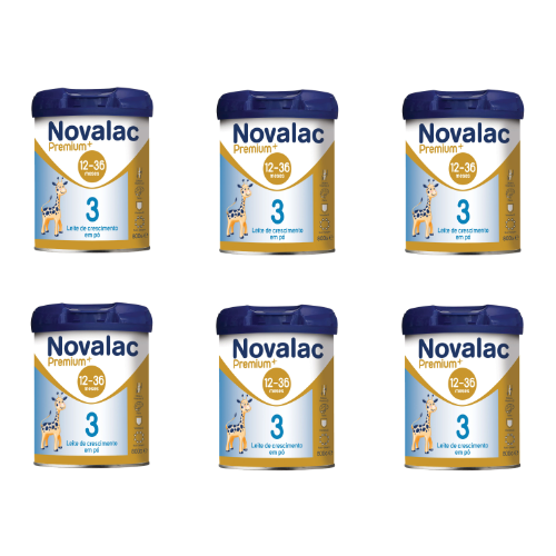 Novalac Premium+ 3 Leite Crescimento 800g - Pack 6