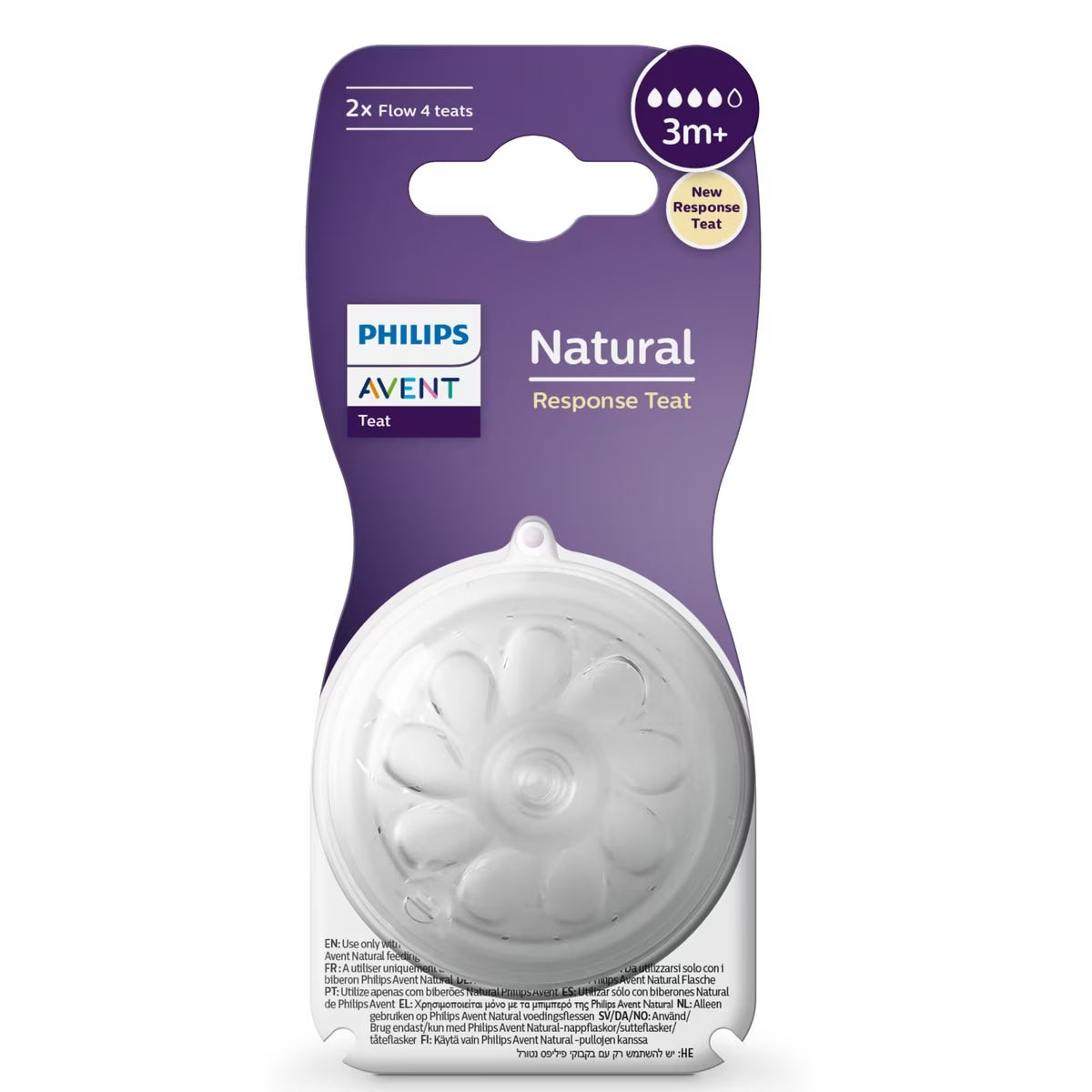 Philips Avent Tetinas Natural Response T4 3M+ (2 un.)