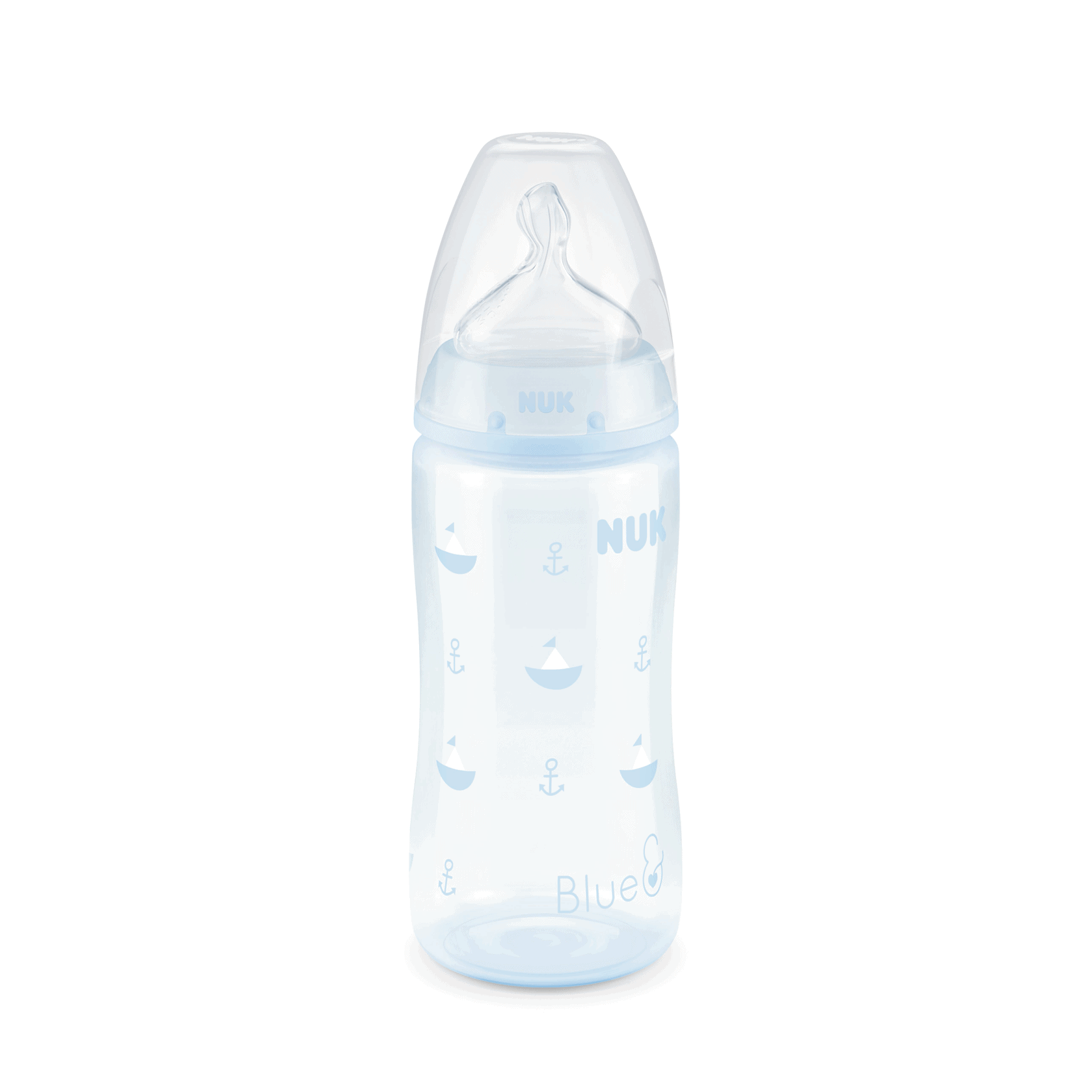 Nuk Biberão First Choice Baby Rose & Blue com Tetina em Silicone T1 (0-6 meses) M 300mL