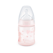 Nuk Biberão First Choice Baby Rose & Blue com Tetina em Silicone T1 (0-6 meses) M 150mL - Rosa