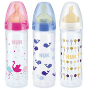 Nuk Biberão First Choice Love com Tetina em Látex T2 (6-18 meses) M 250mL